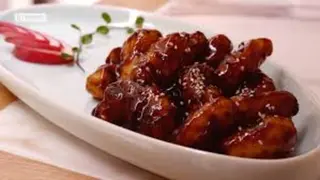 90. Cerdo con bambú y seta china