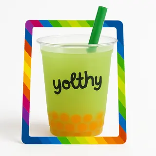 Bubble Tea Mango + Bubbles de limón