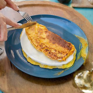 Cachapa con queso de mano