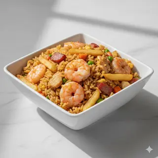 Arroz Chino Con Camarones