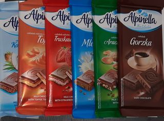 Шоколад Альпінелла в асортименті (1шт)