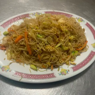 Fideo Frito Con Gambas