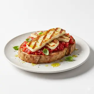 Tostada De Tomate Y Queso