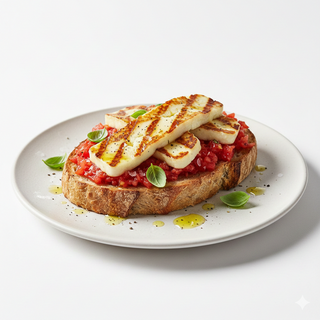 Tostada De Tomate Y Queso