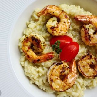 Risotto Pesto Aux Crevettes