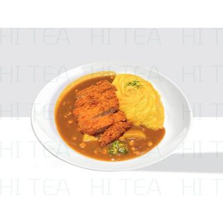 Curry Chicken Cutlet Omelette Rice