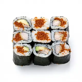85A .-Rollito Tori No Karaage Con Arroz Negro 8 pzs.
