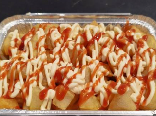 Patatas con 4 quesos gratinados