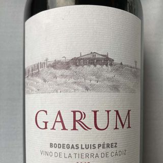 Botella vino tinto tierra de Cádiz "GARUM" 75cl
