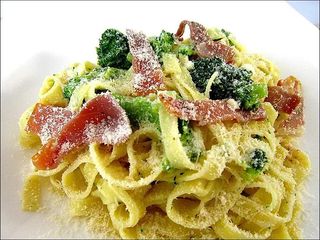 Tagliatelle a La Crème Et Au Jambon