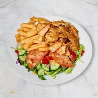 Talerz z frytkami duży