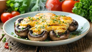 Гъби с кашкавал