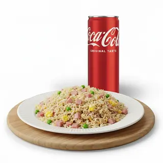 41 Riso cantonese + Lattina Coca-Cola