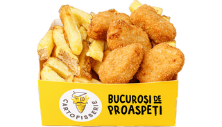 Cartofi cu Nuggets Pui Medium