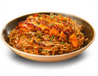 Yakisoba Con Pollo Rebozado