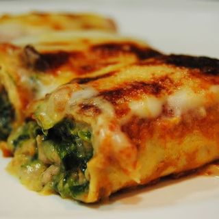 Canelones de espinacas