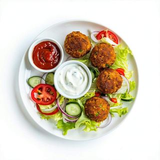 Piatto falafel- 5 pezzi menù