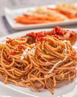 Pasta Combo : Stirfry Spaghetti & Peppered Chicken