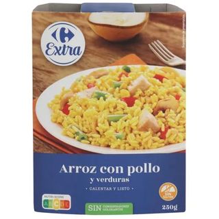 Arroz con Pollo y Verduras Carrefour 250 Gr.