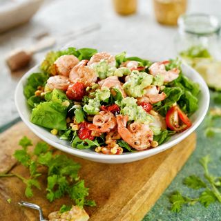 Салат с креветками