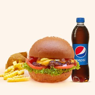 კლასიკური ბურგერის მენიუ