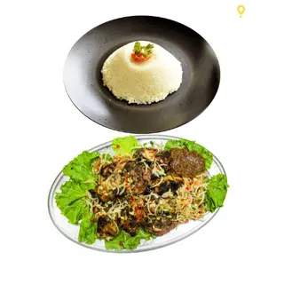 Poulet Braisé Avec Attiéké