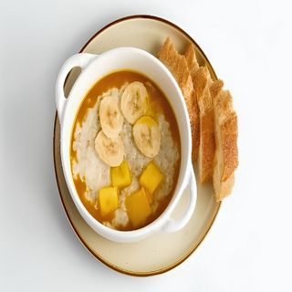Овсянка с манго и банан