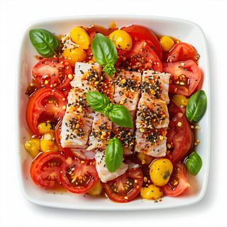 Ensalada de tomate y bonito