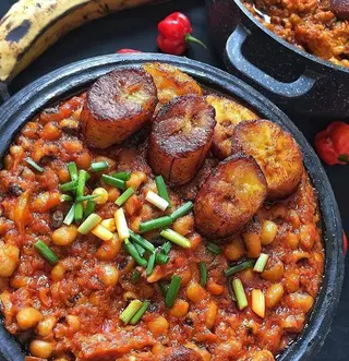 Beans Porridge and Plantain