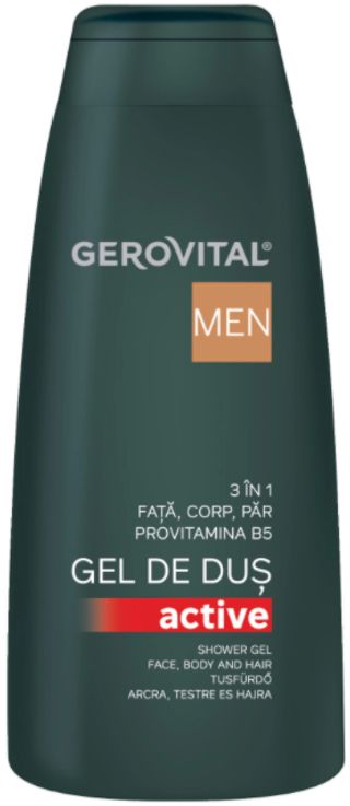 Gerovital Men Gel Dus Active3In1 400Ml (435302)