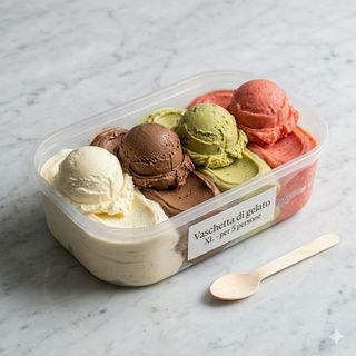 Vaschetta di gelato XL per 5 persone - fino a 4 gusti