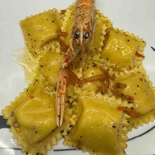 Ravioli di scampi al profumo di agrumi