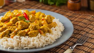 Ryż kurczak curry