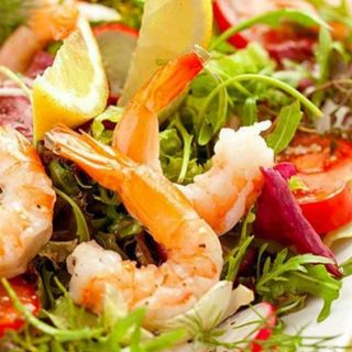 Mozzarella e gamberi