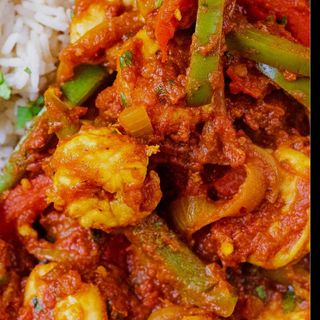Jalfrezi With King Prawns/langostinos ( Medium hot/ Medio hot)