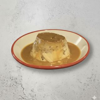 Flan de dulce de leche