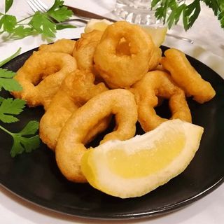 Calamar en tempura