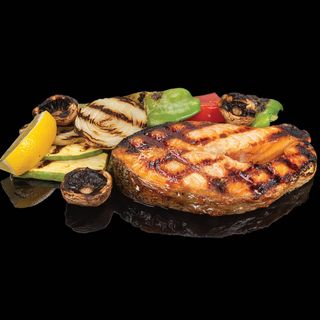 Котлет от сьомга на скара