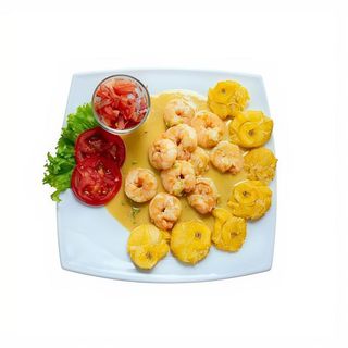 Gambas Reventadas Con Patacones