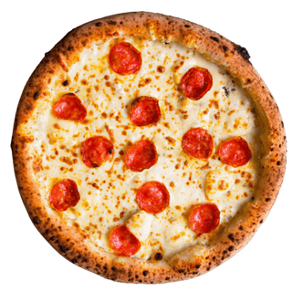 Pizza Quattro Formaggi cu Salam Picant Ø 32cm