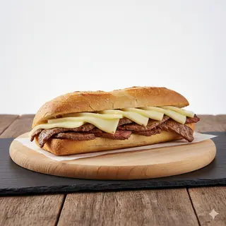 Bocadillo De Ternera Con Queso