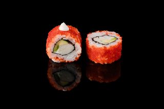 Каліфорнія у тобіко зі сніжним крабом ( 6 шт )