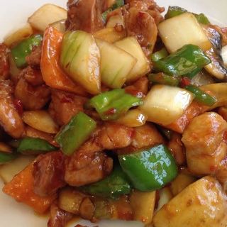 Pollo con Salsa Picante