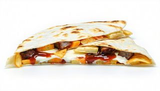 58. Piadina con kebab, patatine, ketchup, maionese