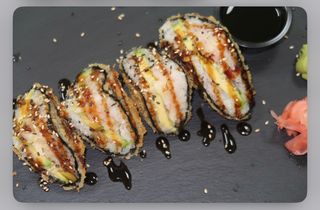 Суши сандвич със скарида