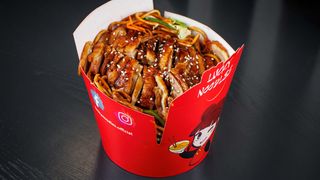 Rata crocanta cu sos Teriyaki