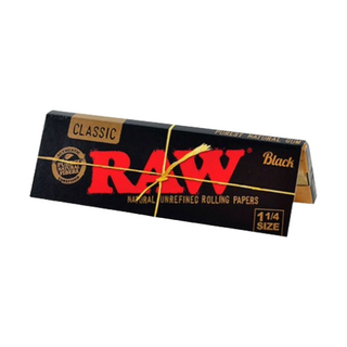 Papel Raw 1 1/4 Black