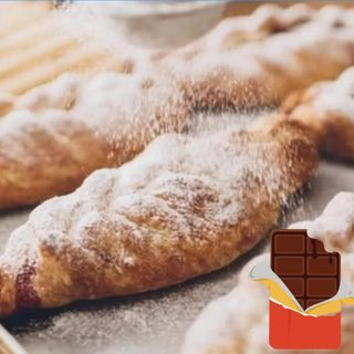 Croissant z czekoladą