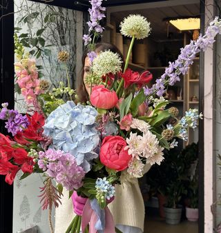 Bukiet pełny koloru 