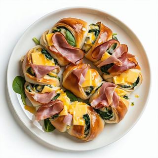 Involtini da 4 prosciutto formaggio e spinaci